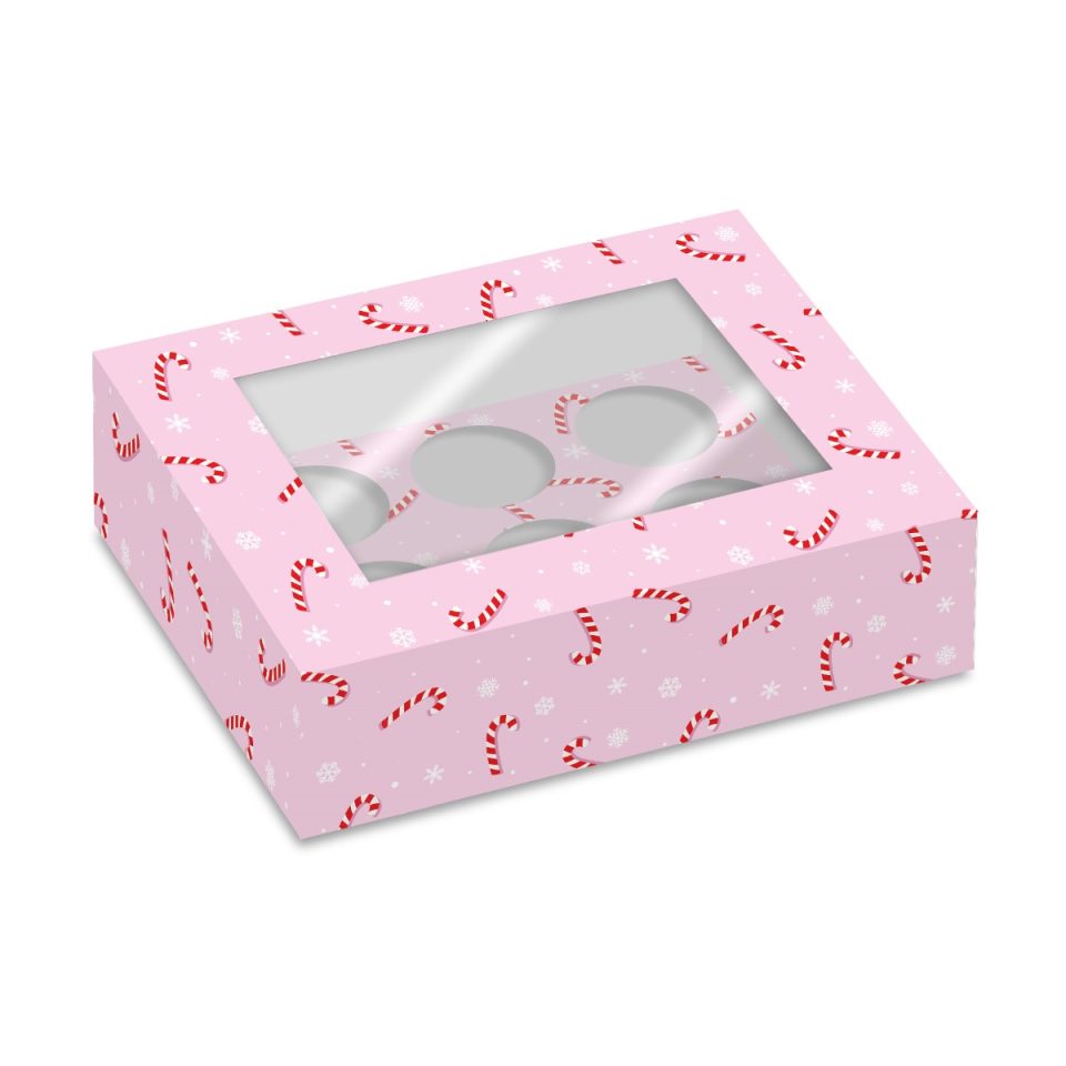 Simply Making cupcakedoos 6 Candy Canes 2 stuks