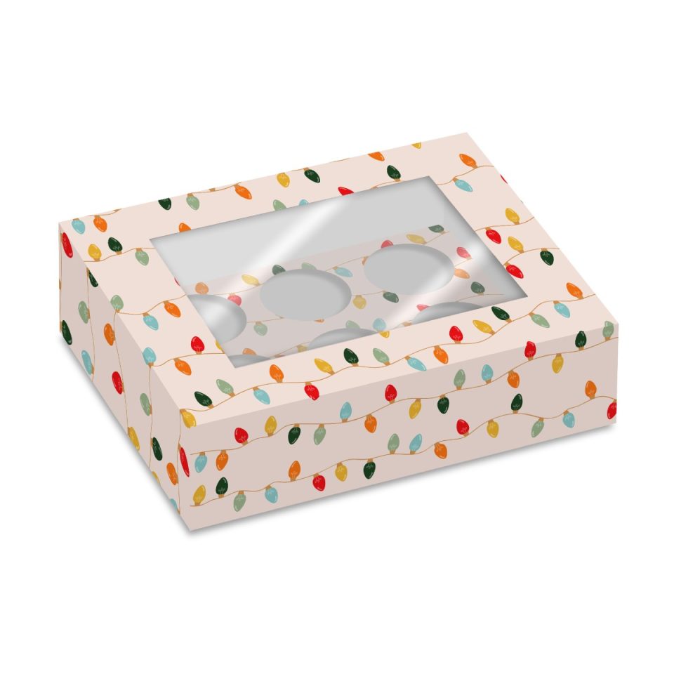Simply Making cupcakedoos 6 Christmas Lights 2 stuks