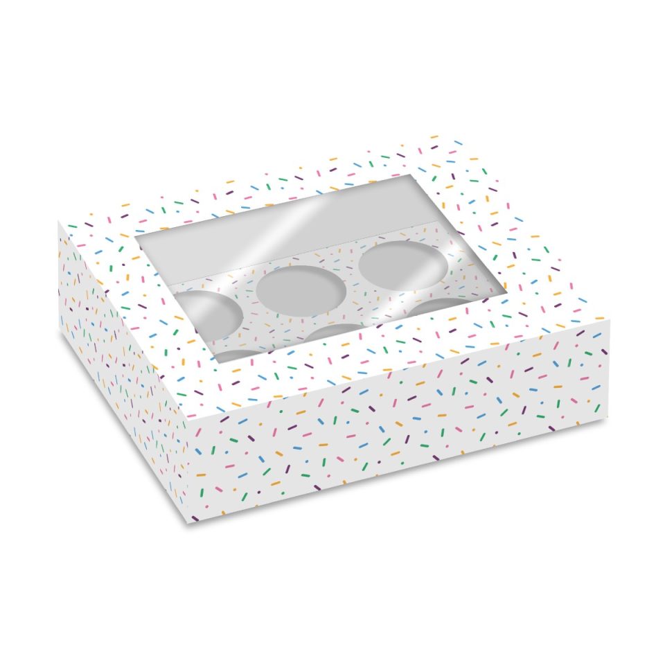 Simply Making cupcakedoos 6 Sprinkles 2 stuks