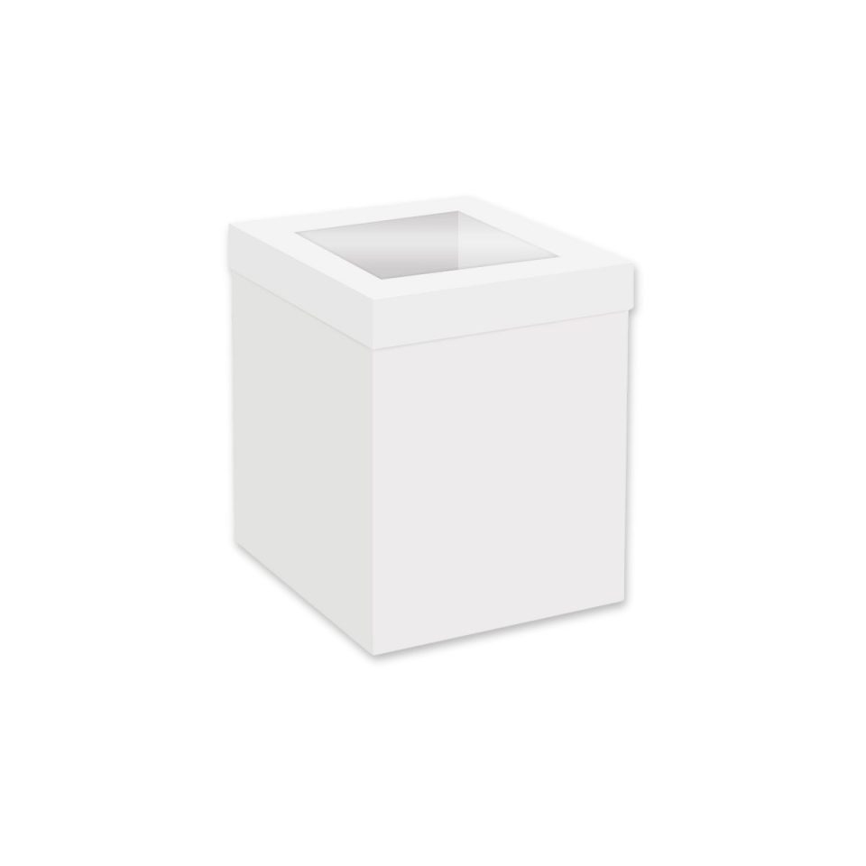 Simply Making Tall taartdoos Window White 20x20x25 cm 25 stuks
