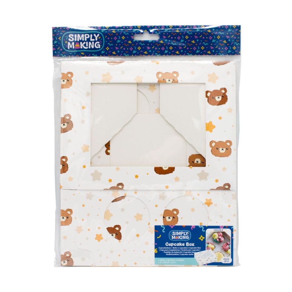 Simply Making cupcakedoos Baby Bears and Stars 6 2 stuks