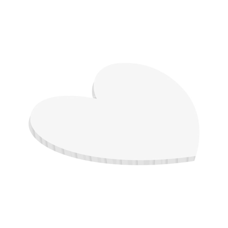 Simply Making Matt Masonite Board hart White 25 cm