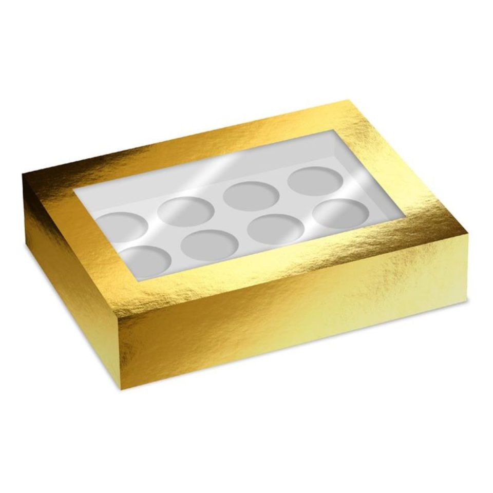 Simply Making cupcakedoos Window Gold Metallic 12 2 stuks