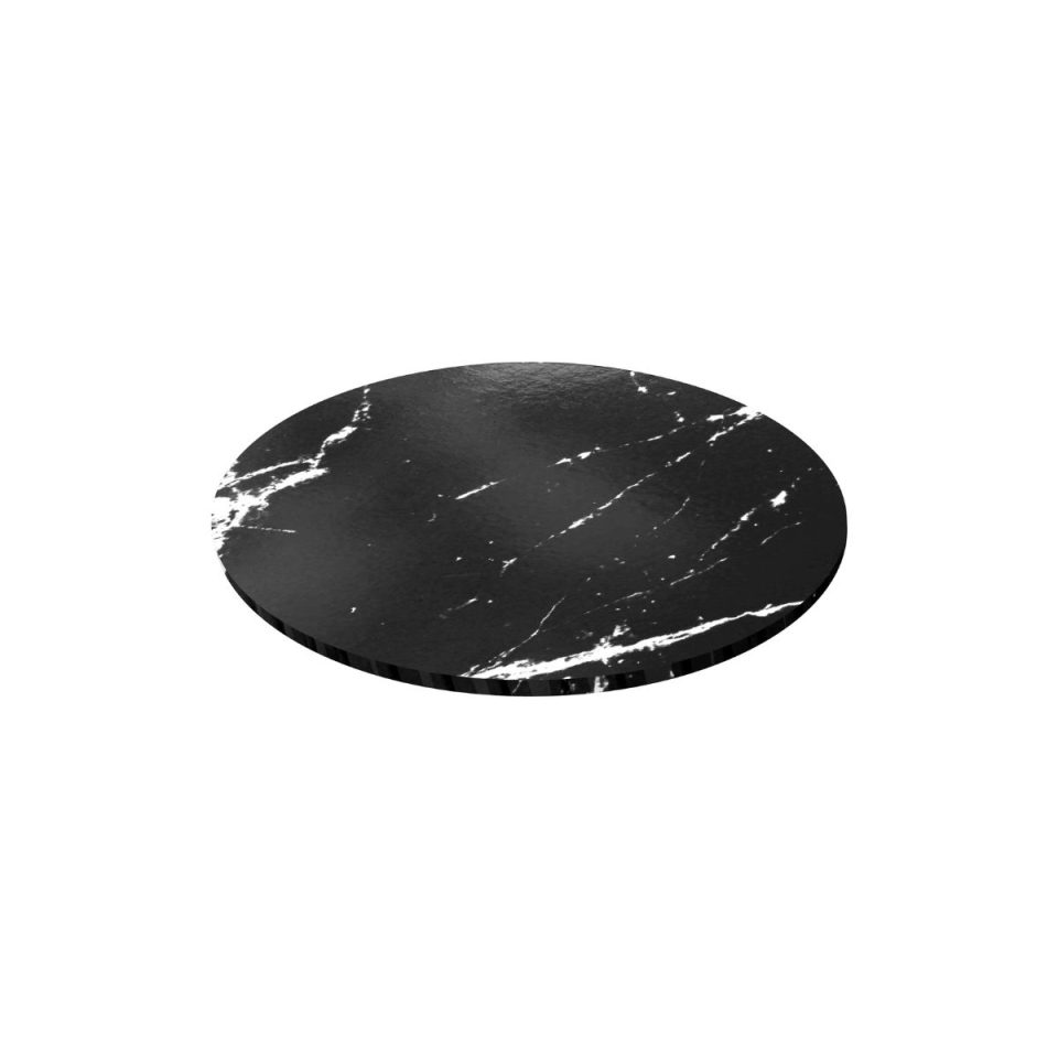 Simply Making Masonite Board rond Black Marble 20 cm