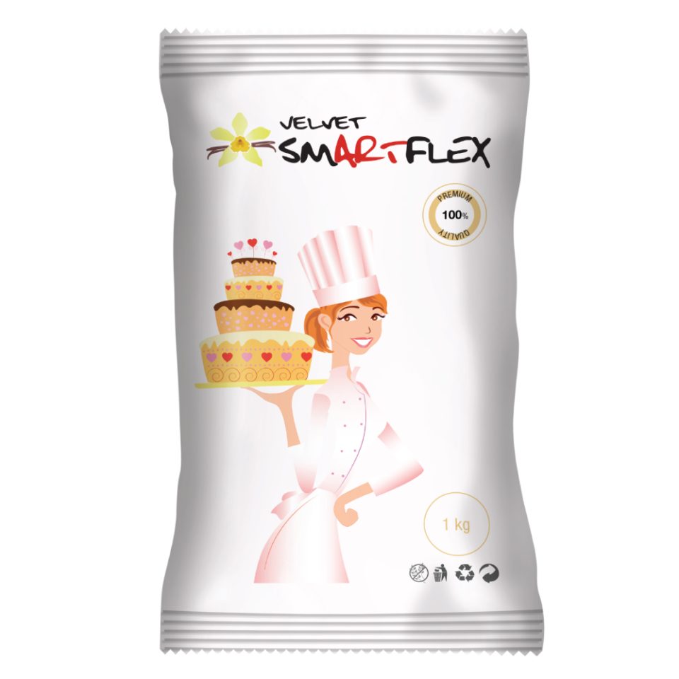 SmartFlex Fondant White Velvet Vanilla Flavour 1 kg