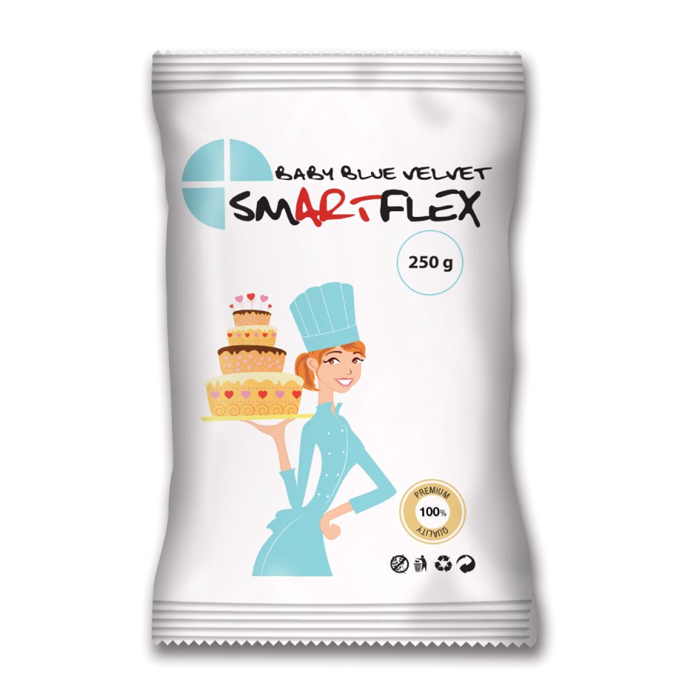 SmartFlex Fondant Baby Blue Velvet 250 g