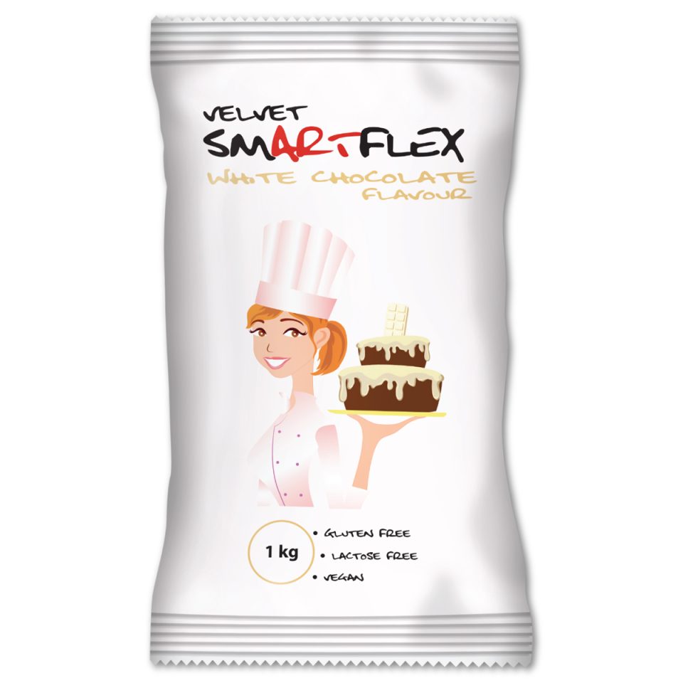 SmartFlex Fondant White Velvet White Chocolate Flavour 1 kg