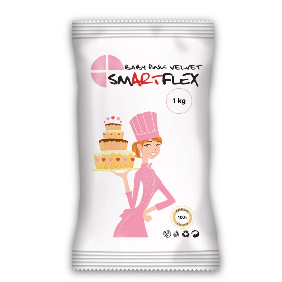 SmartFlex Fondant Baby Pink Velvet 1 kg