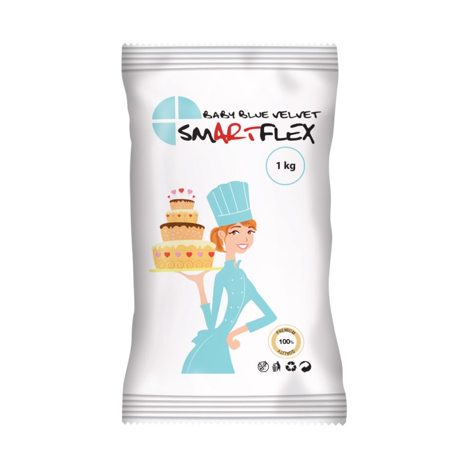 SmartFlex Fondant Baby Blue Velvet 1 kg