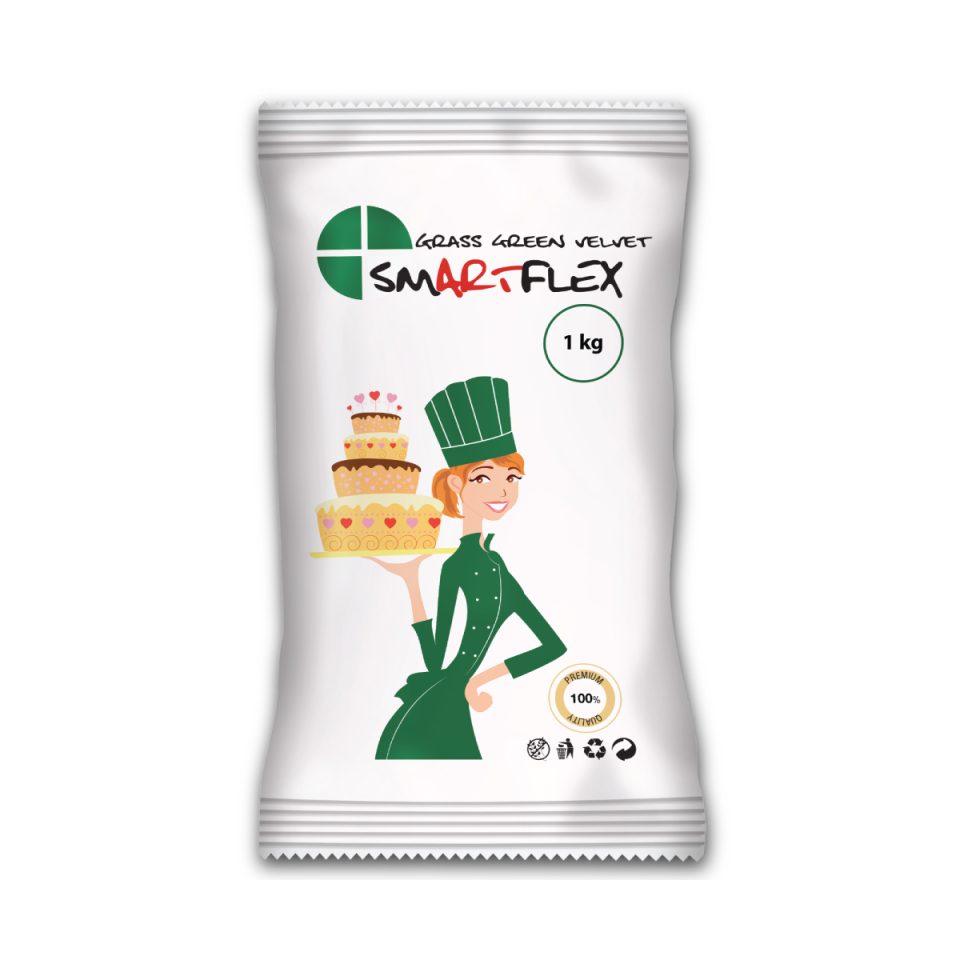 SmartFlex Fondant Grass Green Velvet 1 kg