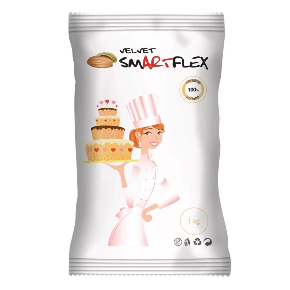 SmartFlex Fondant White Velvet Almond 1 kg