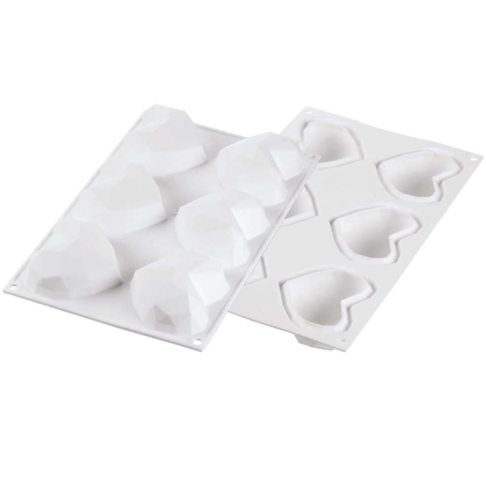 Silikomart siliconen mal Amore Origami Geometric hart Mini