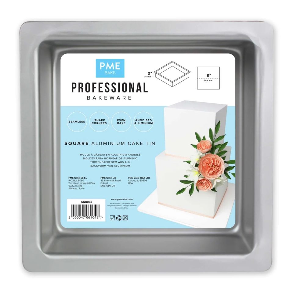 PME Deep Square Pan 20x20x7,5 cm