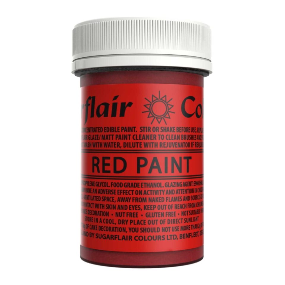 Sugarflair Edible Paint Red 20 g