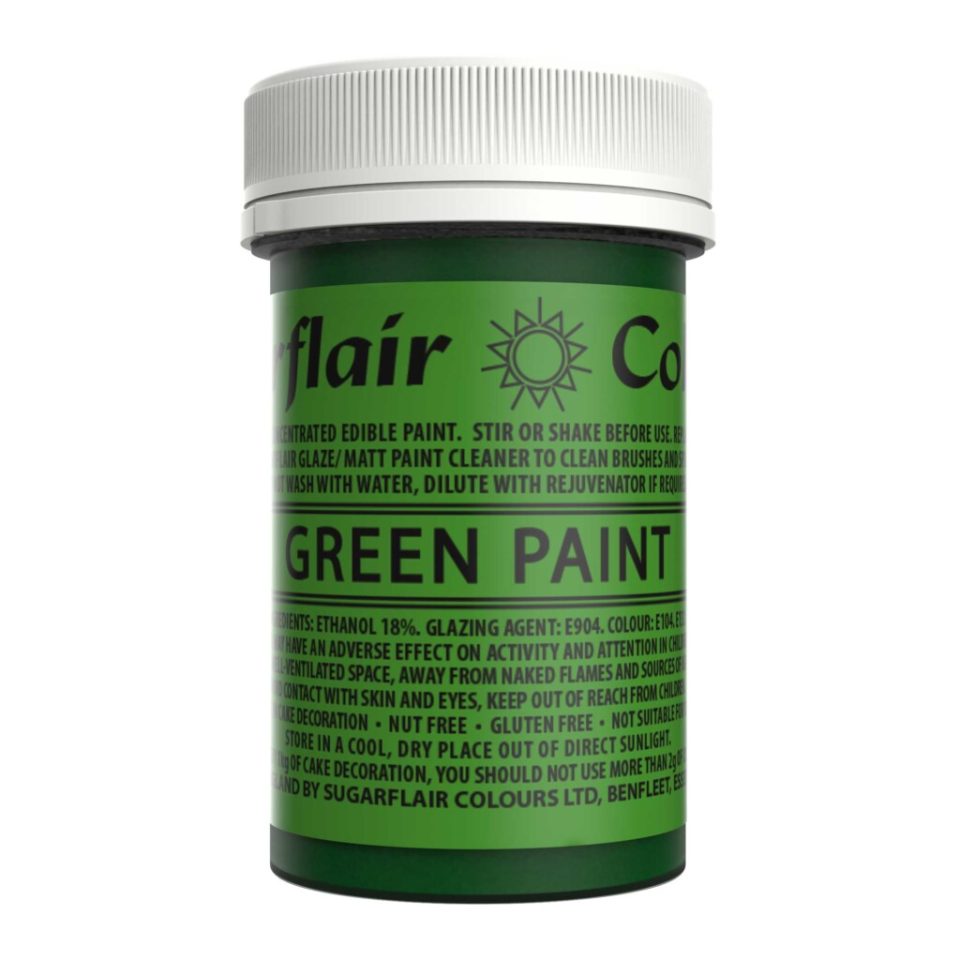 Sugarflair Edible Paint Green 20 g