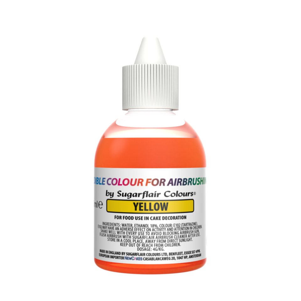 Sugarflair Airbrush Colour Yellow 60 ml