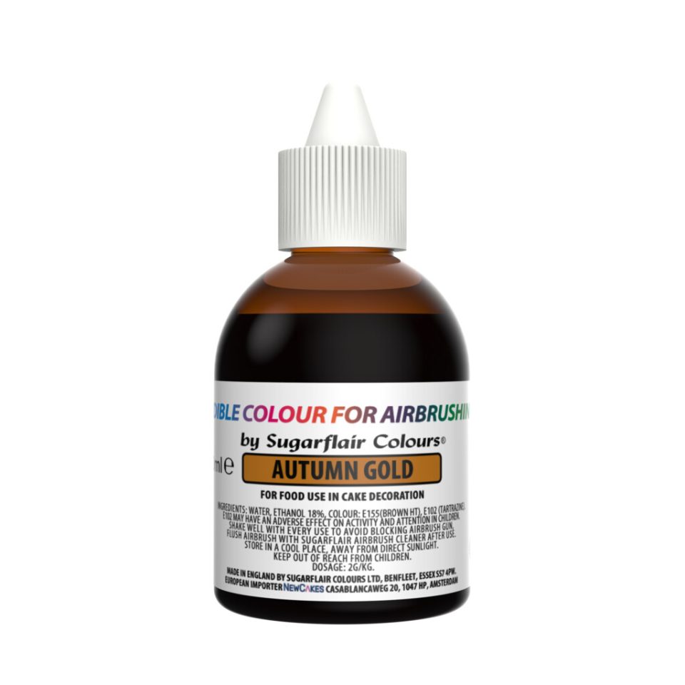 Sugarflair Airbrush Colour Autumn Gold 60 ml