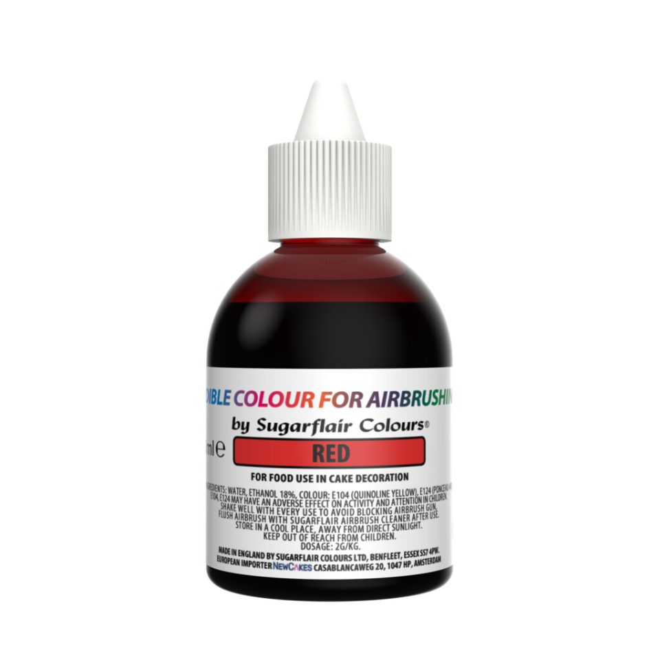 Sugarflair Airbrush Colour Red 60 ml