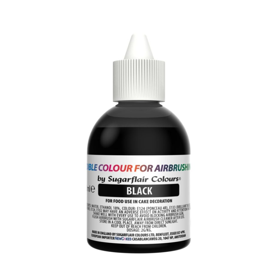 Sugarflair Airbrush Colour Black 60 ml