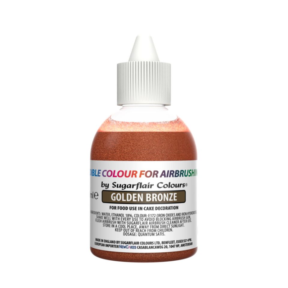 Sugarflair Airbrush Colour Golden Bronze 60 ml