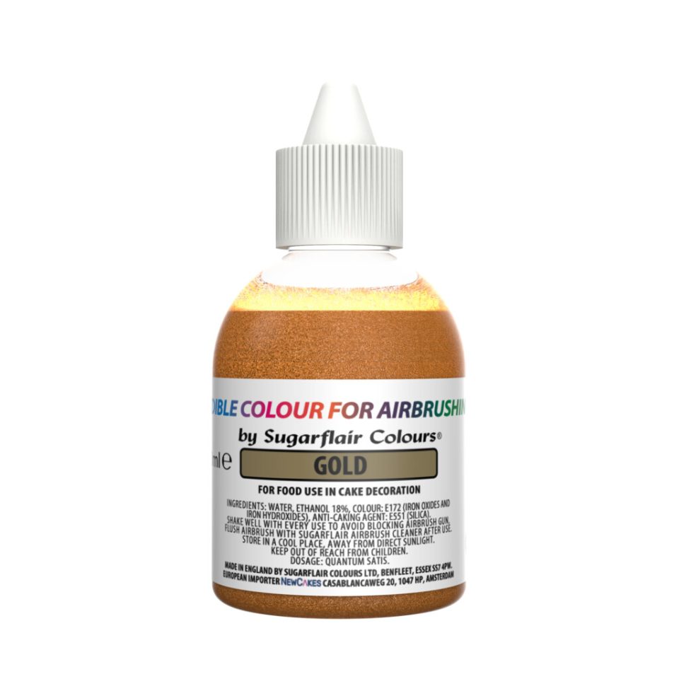 Sugarflair Airbrush Colour Gold 60 ml