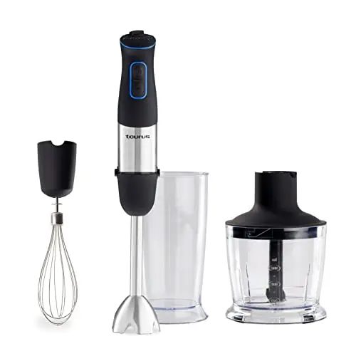 Taurus Handmixer Plus 1000W roestvrij staal zwart