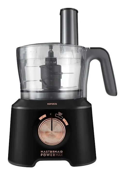 Karaca Mastermaid Power Max 11-in-1 Keukenmachine 2500W Zwart/Koper