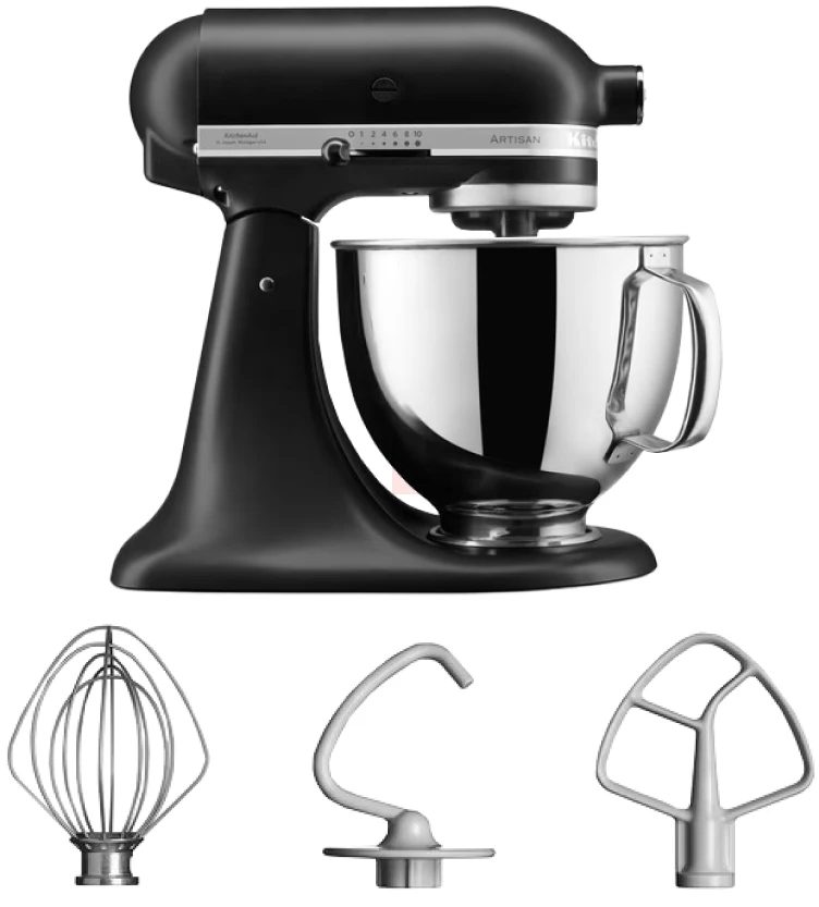 KitchenAid Artisan Mixer 5KSM125EBM Mat Zwart
