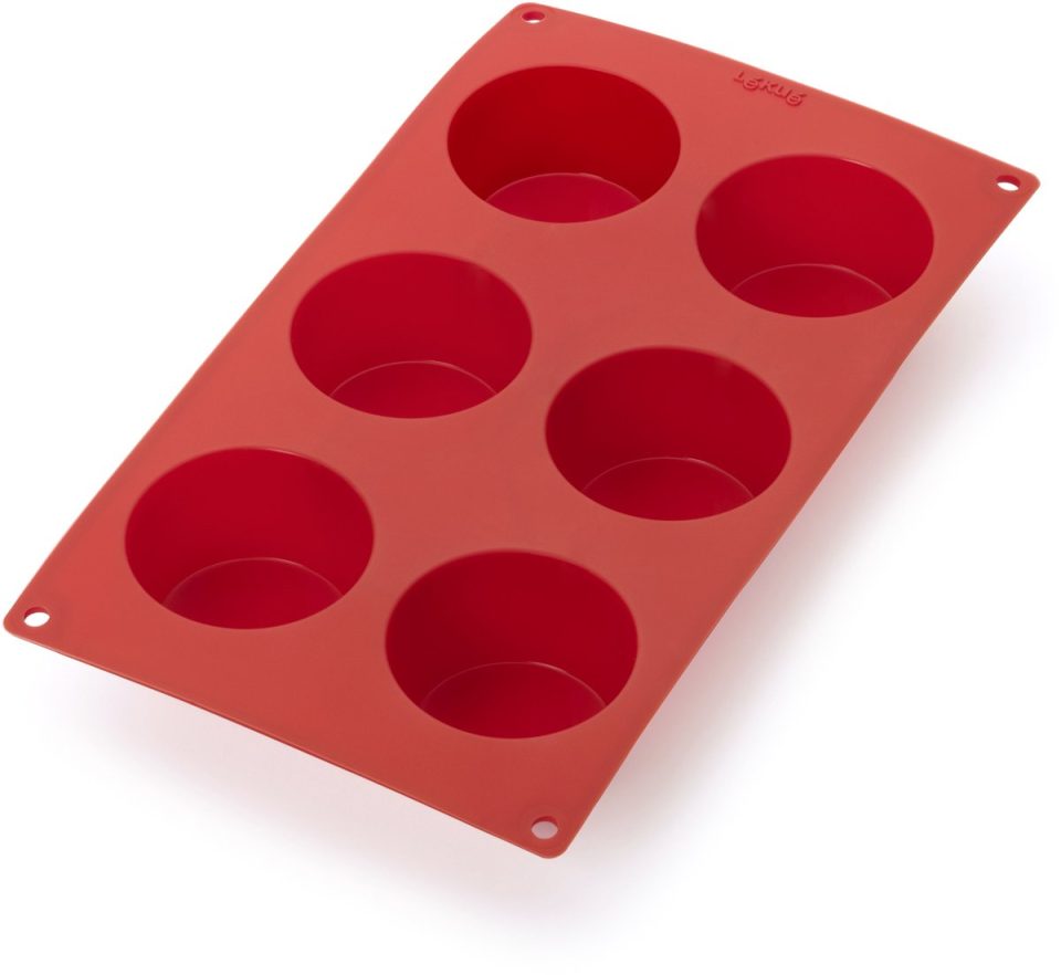 Lékué bakvorm 6 Muffins Siliconen Red