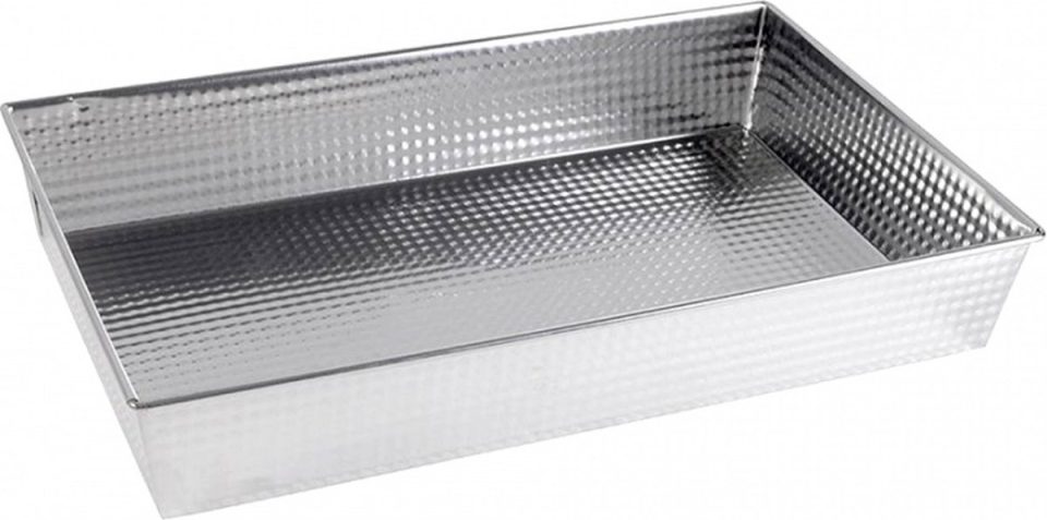 Inmet cakevorm rechthoekige bakvorm 36 x 25 x 6 Zilver