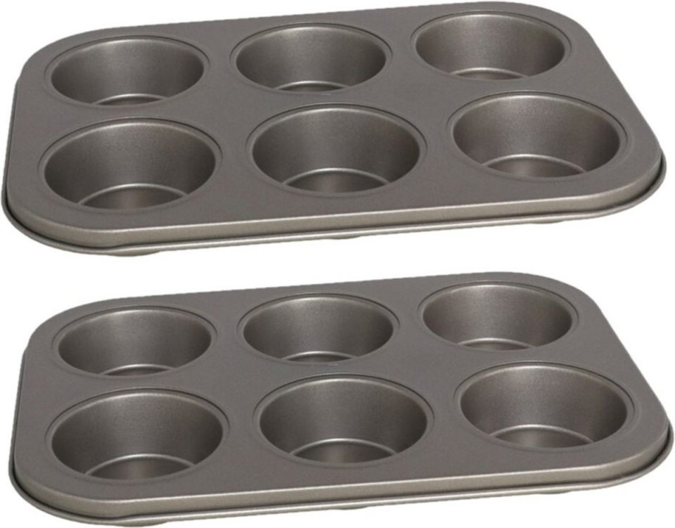 Gerimport bakvorm Gerim 2X Muffins/cupcakes /blik 26 x 18 cm
