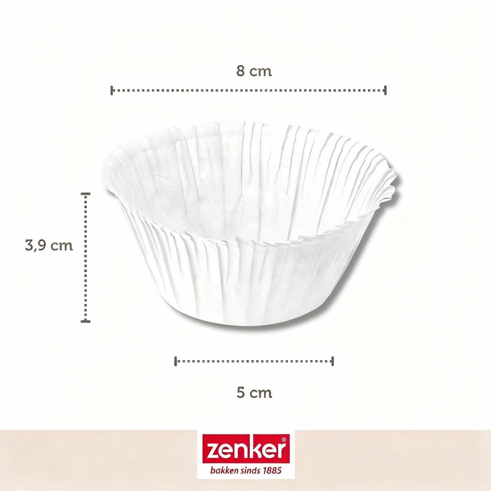 Zenker Set van 30 papieren muffinvormpjes Smart Pastry 5 cm