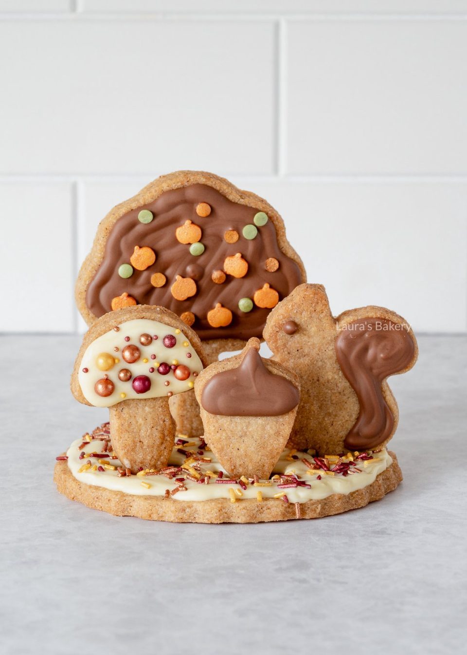 Laura's Bakery koekuitstekers 3D-scene herfst