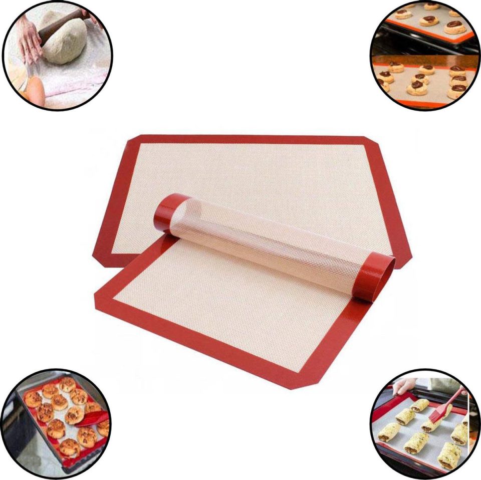 JPR bakmat Siliconen Beige Bruin 42 x 30 cm