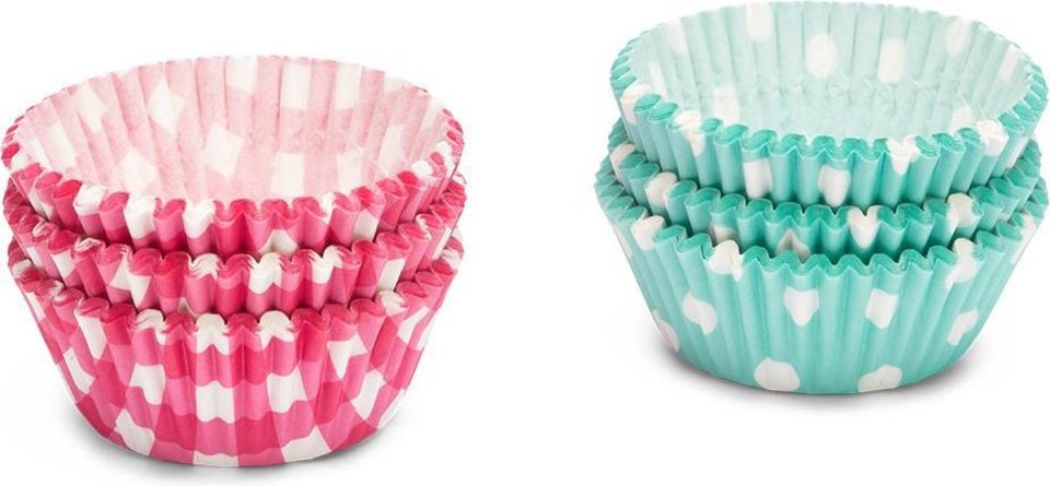 Patisse Cupcakevormen Papier Roze/mint 3 cm (200 stuks)