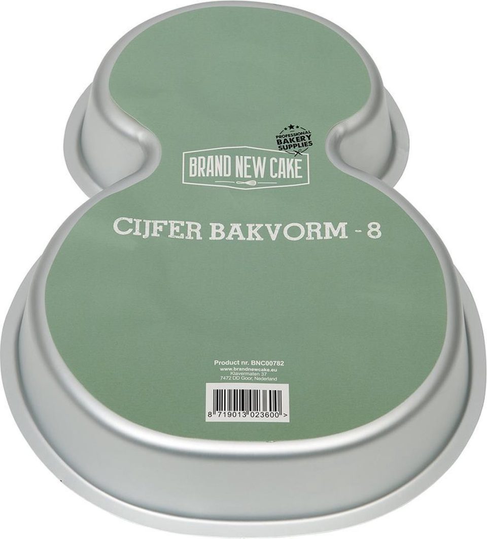 Brand New Cake bakvorm Cijfer 8