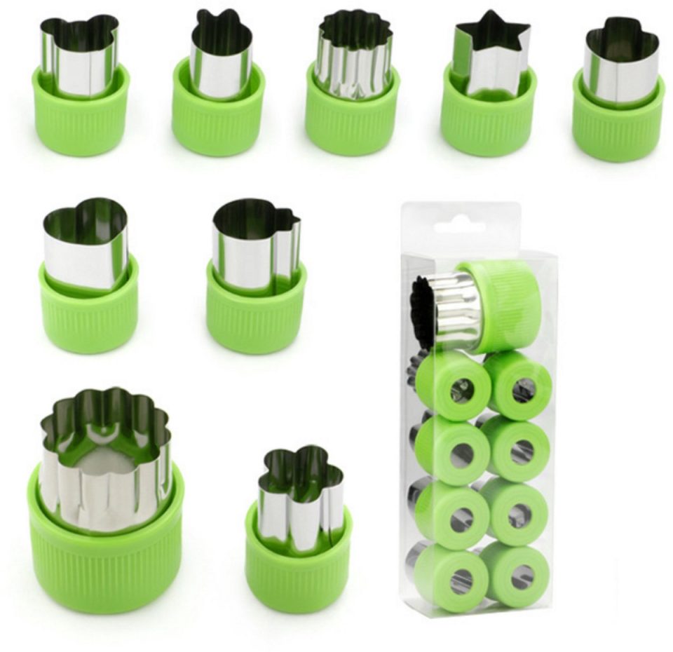longziming -Uitsteekvormpjes Set Groen (12 stuks)