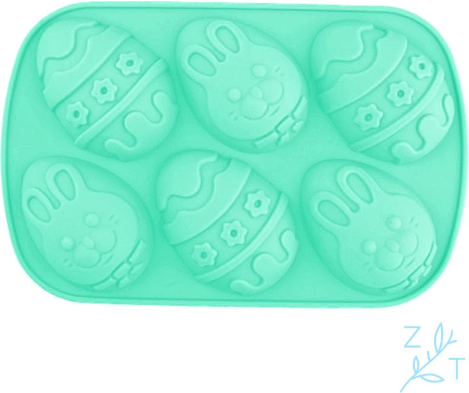 ZijTak chocoladevorm Paasei silicone mal Groen