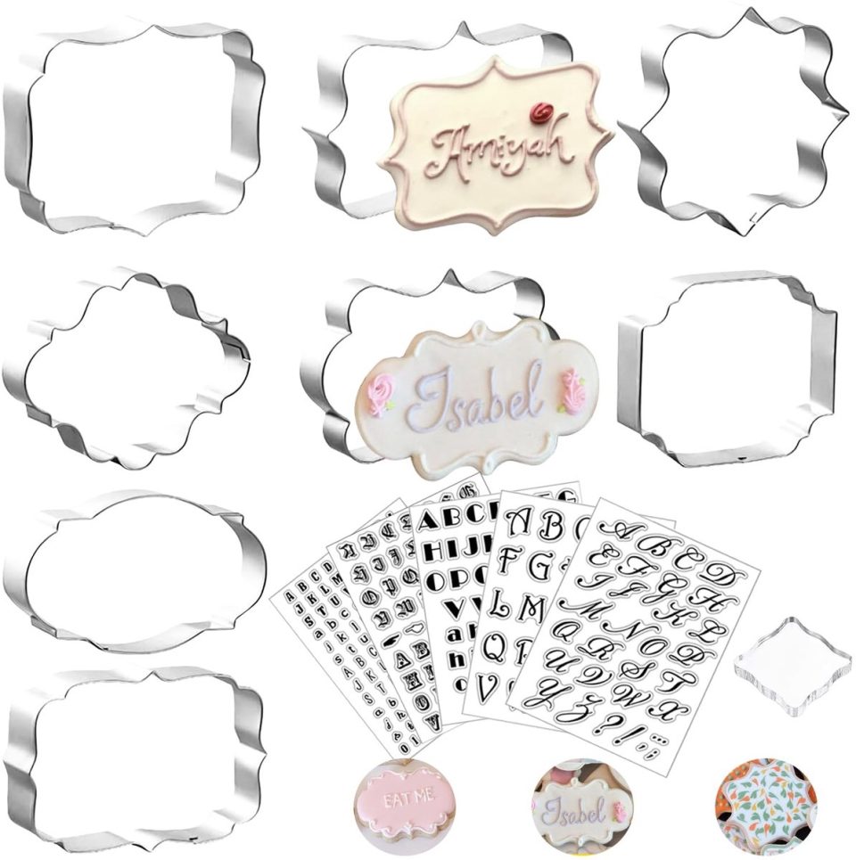 Ibenzoa Complete Set van Fondant Uitstekers en Letterstempels