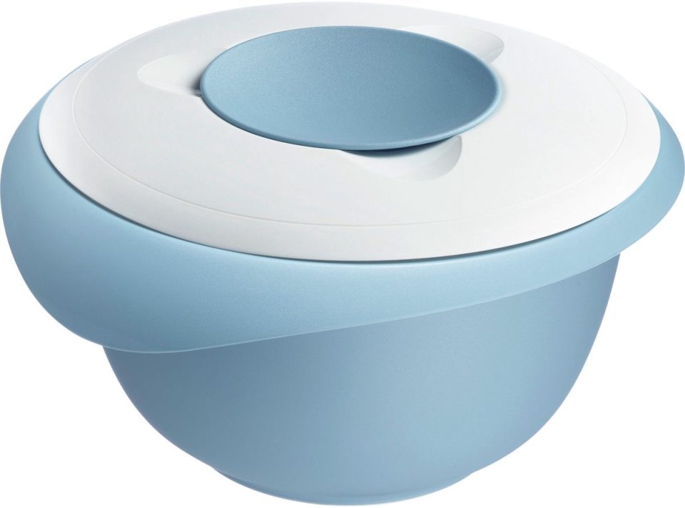 Westmark Mengkom met tweedelige deksel wit blauw 3,5 l