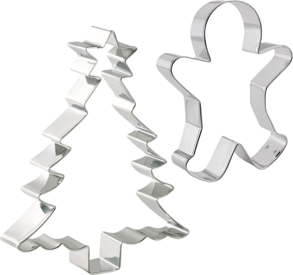 Winkrs Kerst Uitsteekvormen set Kerstboom 14 cm 13 cm