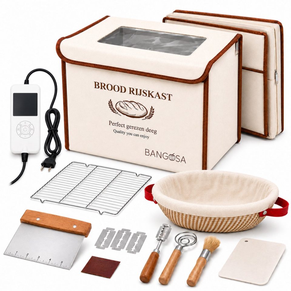 Bangosa Rijskast voor Brood met Rijsmand Rond 23 cm