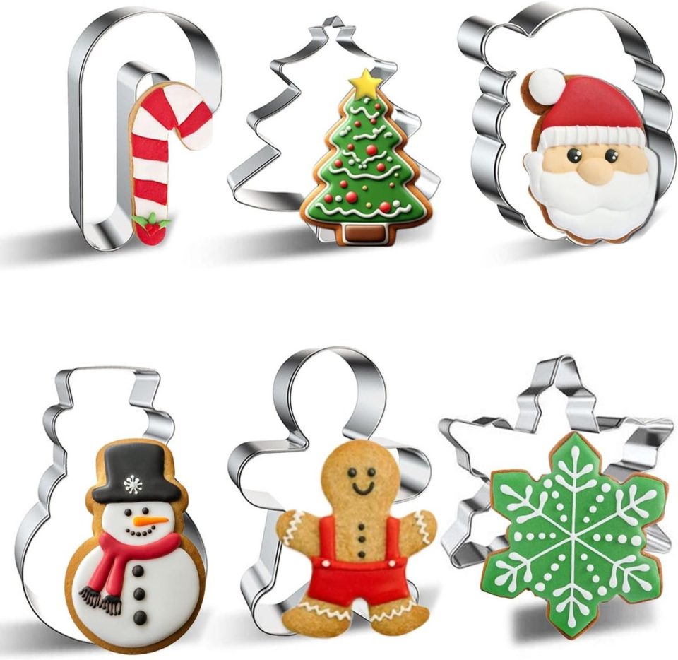 Famanu Kerst koekjesvormen set van 6 roestvrij staal