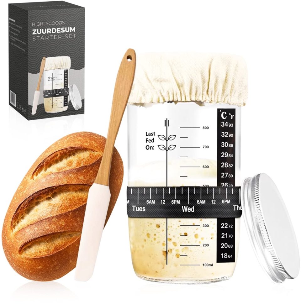 Highlygoods Zuurdesem Starter Set Zuurdesembrood Bakken Starterskit