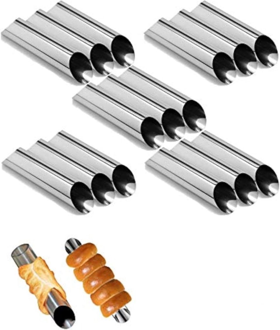 SNQ bakvorm Cilindrische van roestvrij staal 12,7 cm (15 stuks)