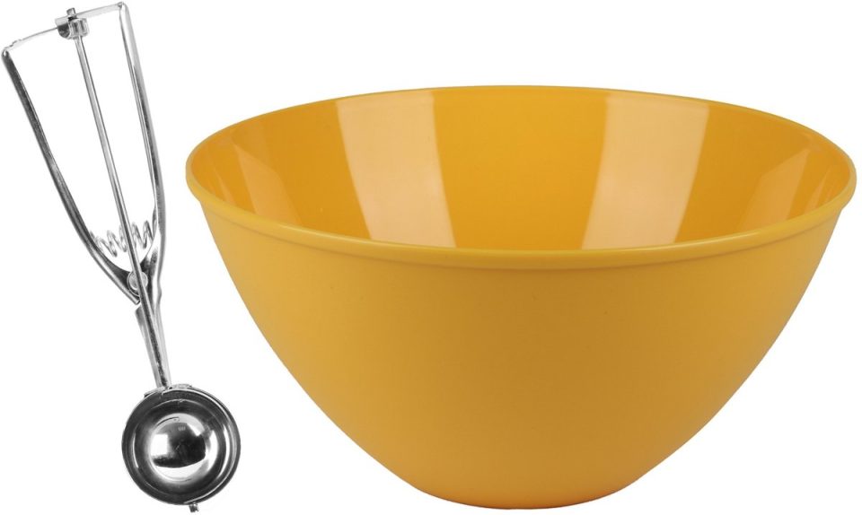 Urban Living Oliebollen bakken set geel 5 l 23 cm