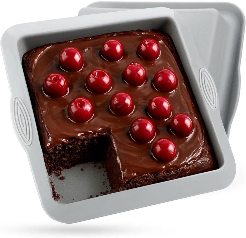 Famanu bakvorm Rechthoekige siliconen brownie 20 x 20 cm