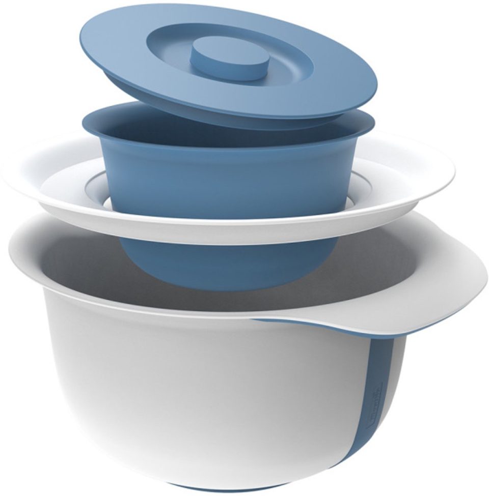 Rotho beslagkom Fresh met spatdeksel blauw 4 l