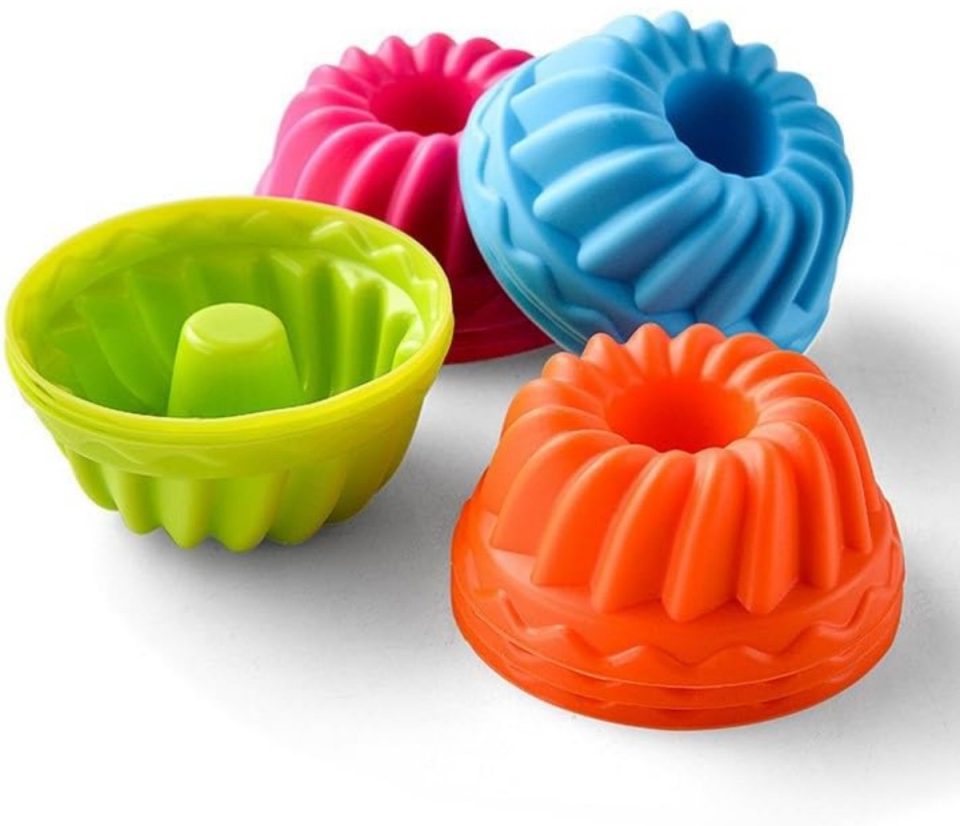 Excitat puddingvormpjes Kleine ringvormige cakevormpjes (12 stuks)