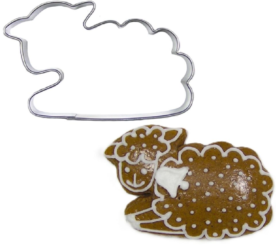 Brand New Cake uitsteekvorm Schaap Liggend RVS 7 cm